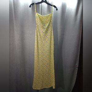 New Yellow Floral Maxi Dress